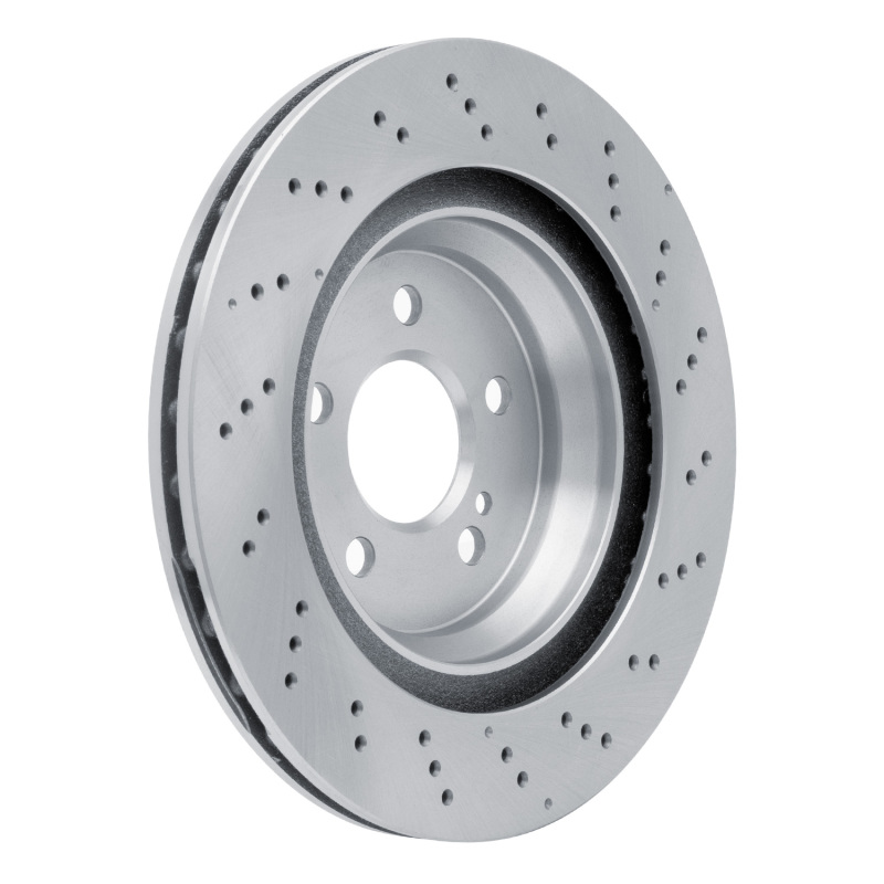 Mercedes-Benz SL450 Brake Rotor (1) - Rear - R1 Concepts - Drilled - `13-`20